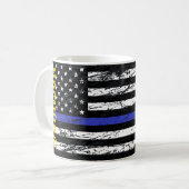 Dünnes Blue Line Kaffeetasse (Vorderseite Links)