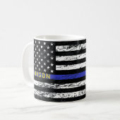 Dünnes Blue Line Kaffeetasse (Vorderseite Links)
