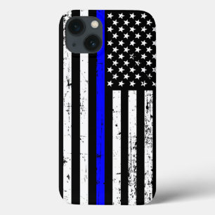 Dünnes Blue Line kennzeichnen Kasten Case-Mate iPhone Hülle