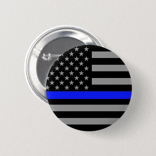 Dünnes Blue Line kennzeichnen Knopf Button (Vorne & Hinten)