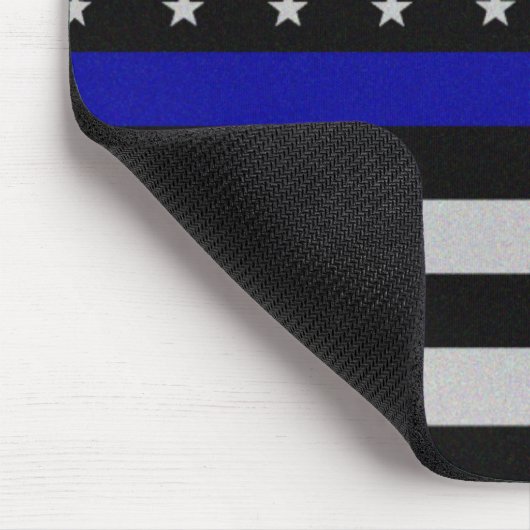 Dünnes Blue Line kennzeichnen Mousepad (Ecke)