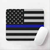 Dünnes Blue Line kennzeichnen Mousepad (Mit Mouse)