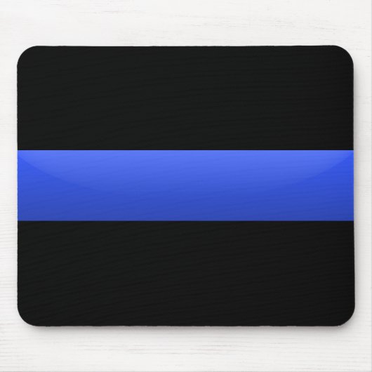 Dünnes Blue Line kennzeichnen Mousepad (Vorne)