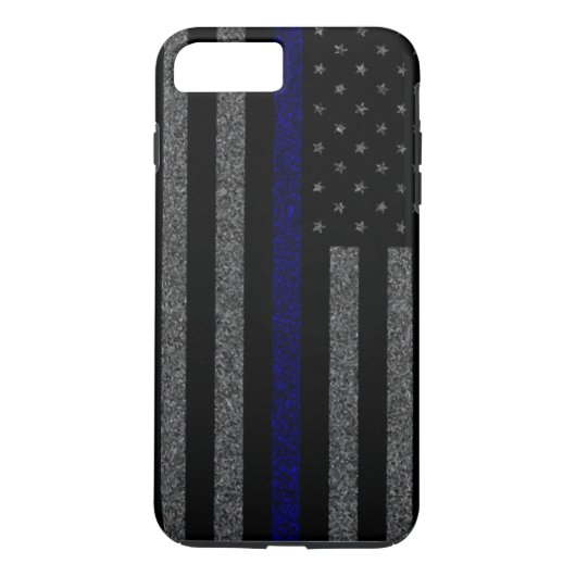 Dünnes Blue Line kennzeichnen Schmutz iPhone 7 Case-Mate iPhone Hülle (Rückseite)