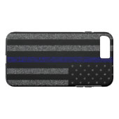 Dünnes Blue Line kennzeichnen Schmutz iPhone 7 Case-Mate iPhone Hülle (Rückseite (Horizontal))