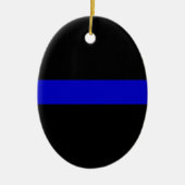 Dünnes Blue Line Keramikornament (Vorne)