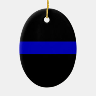 Dünnes Blue Line Keramikornament