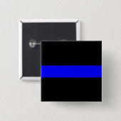 Dünnes Blue Line knöpfen Button (Vorne & Hinten)