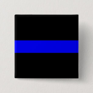 Dünnes Blue Line knöpfen Button