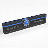 Dünnes Blue Line Namensplakette