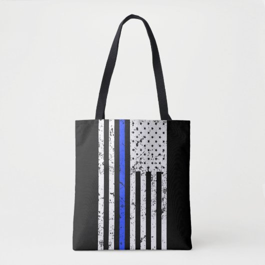 Dünnes Blue Line - Polizeibeamte - Tasche (Vorderseite)
