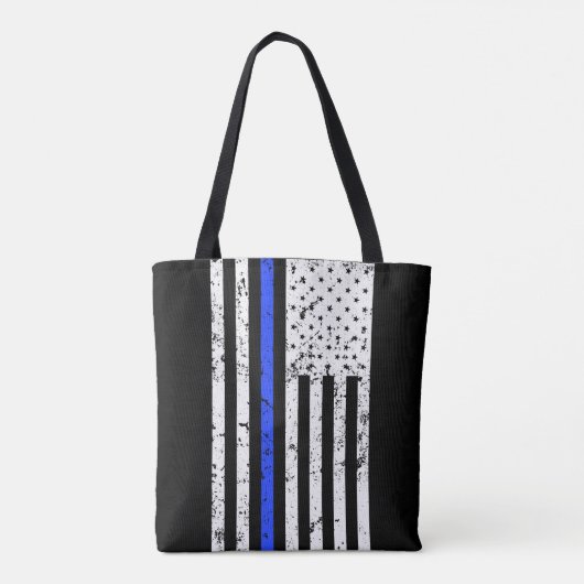Dünnes Blue Line - Polizeibeamte - Tasche (Rückseite)