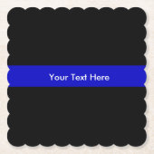 Dünnes Blue Line-Polizeibeamtegesetz Untersetzer (Vorderseite)