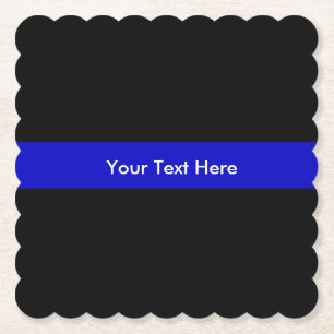 Dünnes Blue Line-Polizeibeamtegesetz Untersetzer