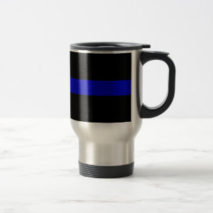 Dünnes Blue Line Reisebecher