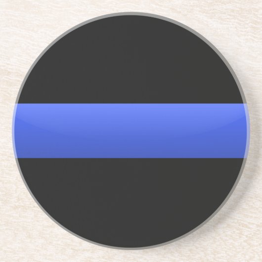 Dünnes Blue Line Sandstein Untersetzer (Vorne)