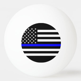 Dünnes Blue Line Symbol Amerikas Tischtennisball