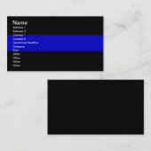 Dünnes Blue Line Visitenkarte (Vorne/Hinten)