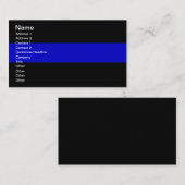 Dünnes Blue Line Visitenkarte (Vorne/Hinten)