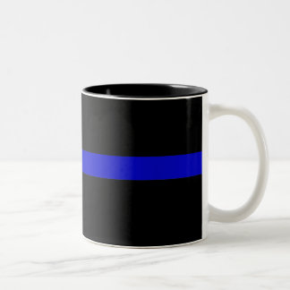 Dünnes Blue Line Zweifarbige Tasse