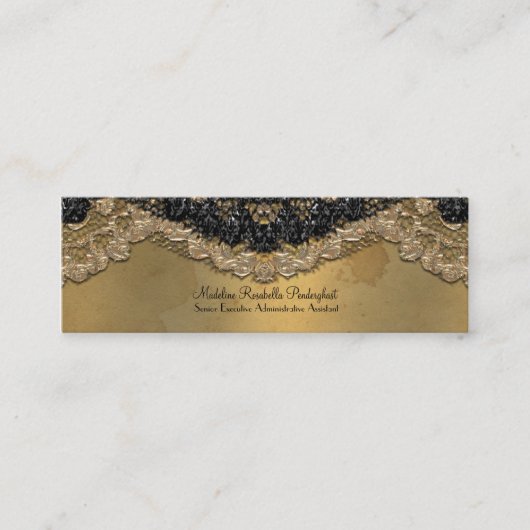 Dünnes elegantes Segonzac viktorianisches 3,5" x Mini Visitenkarte (Vorderseite)