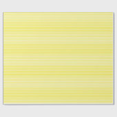Dünnes Gelbes und Weiß Stripes Packpapier (Flach)