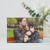 Dünnes Gerahmtes Foto - 3x5 Save the Date Empfang Einladung (Stehend Vorderseite)