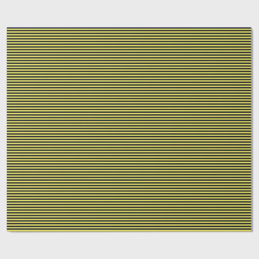 Dünnes Marine-Blau-und Gelb-Streifen-Packpapier Geschenkpapier (Flach)