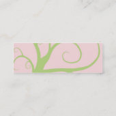 Dünnes mini modernes Baum-Nennen/Visitenkarte Telefonnummerkarte (Rückseite)