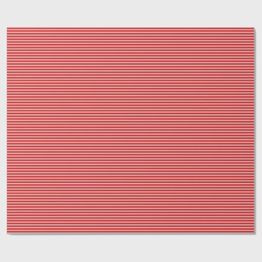 Dünnes Rotes und Grau Stripes Packpapier (Flach)
