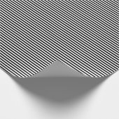 Dünnes Schwarzweiss-Streifen-Packpapier Geschenkpapier (Ecke)