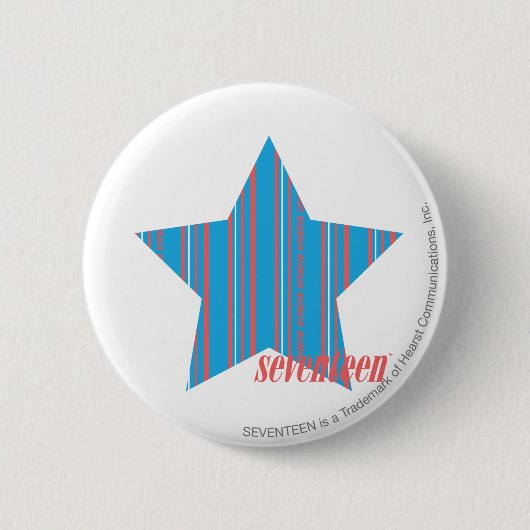Dünnes Streifen-Aqua 2 Button (Vorderseite)