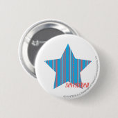 Dünnes Streifen-Aqua 2 Button (Vorne & Hinten)