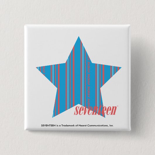 Dünnes Streifen-Aqua 2 Button (Vorderseite)