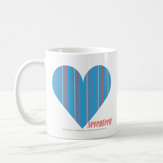 Dünnes Streifen-Aqua 3 Kaffeetasse (Links)