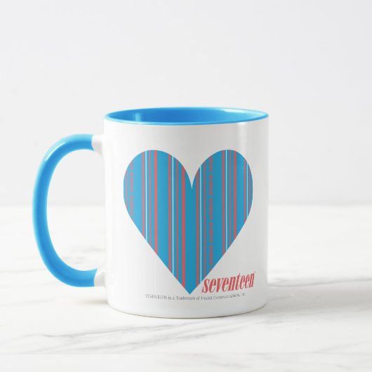 Dünnes Streifen-Aqua 3 Tasse (Links)
