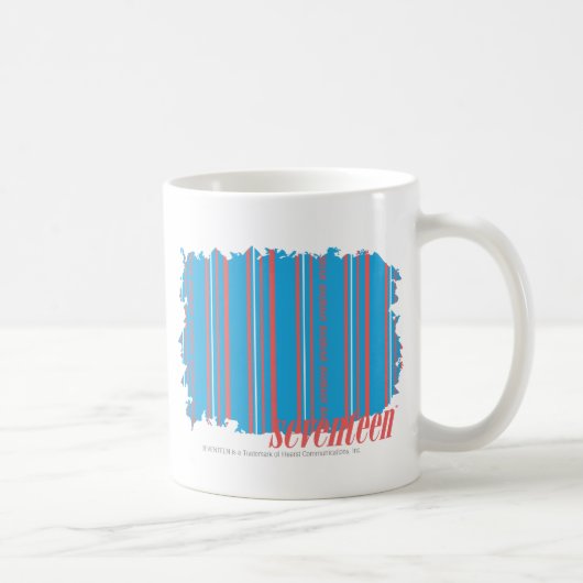 Dünnes Streifen-Aqua 4 Kaffeetasse (Rechts)
