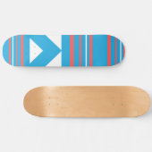 Dünnes Streifen-Aqua Skateboard (Horizontal)