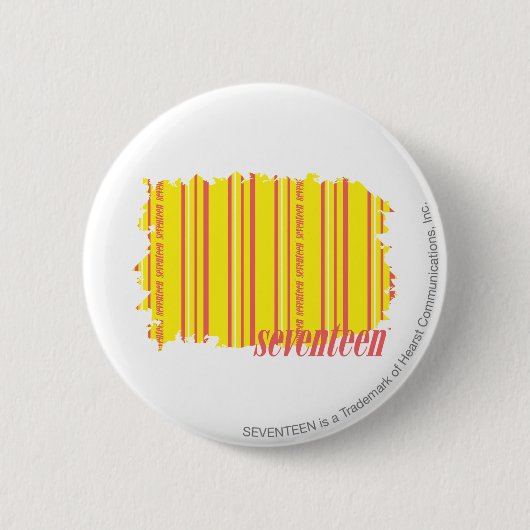 Dünnes Streifen-Gelb 2 Button (Vorderseite)