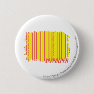 Dünnes Streifen-Gelb 2 Button