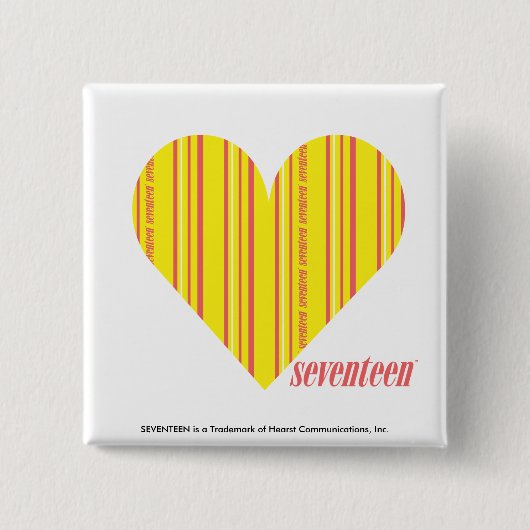 Dünnes Streifen-Gelb 3 Button (Vorderseite)