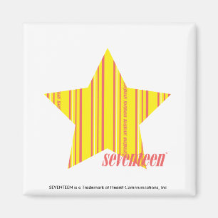 Dünnes Streifen-Gelb 4 Magnet