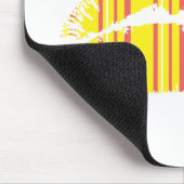 Dünnes Streifen-Gelb Mousepad (Ecke)