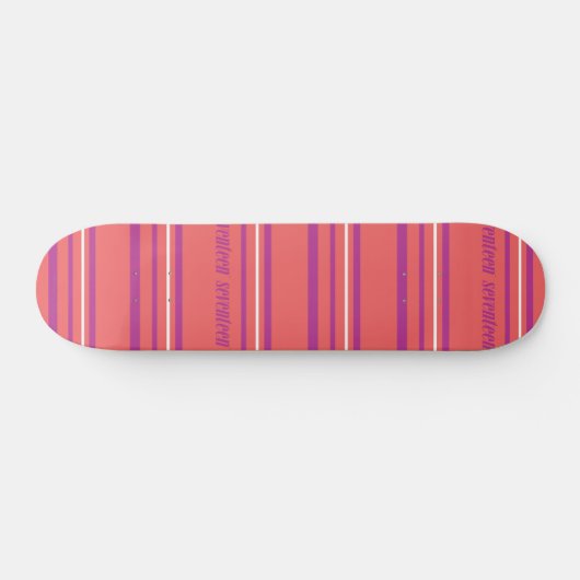 Dünnes Streifen-lt Pink Skateboard (Horizontal)
