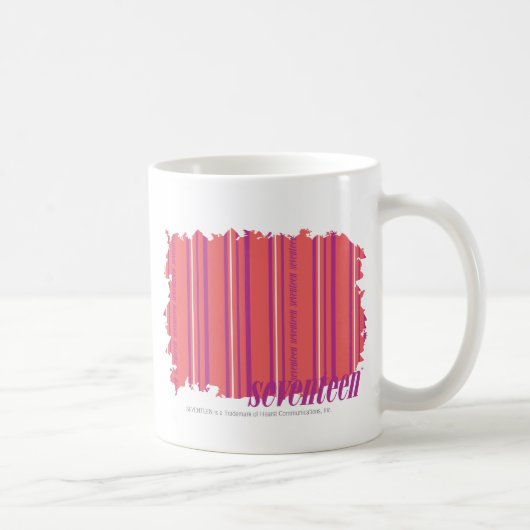 Dünnes Streifen-Rosa 2 Kaffeetasse (Rechts)