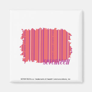 Dünnes Streifen-Rosa 2 Magnet