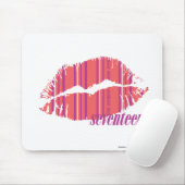 Dünnes Streifen-Rosa Mousepad (Mit Mouse)