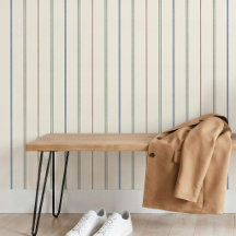 Dünnes vertikales Streifenmuster Boho neutral erdi