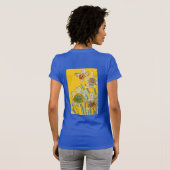 Dünngelbe Daffodien Blumenkohl Aquarell Blume T-Shirt (Schwarz voll)