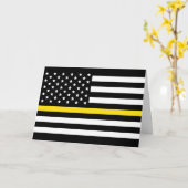 Dünngelbe Linie - Amerikanische Flagge Karte (Gelbe Blume)